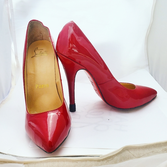 Red Christian Louboutin Heels - Picture 2 of 7